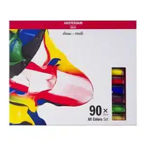 AMSTERDAM Set colori acrilici 90pz