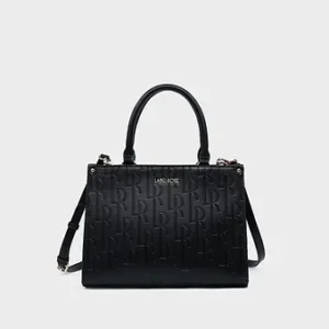 LABEL ROSE Borsa Monogram Small Nero