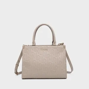 LABEL ROSE Borsa Monogram Small Taupe