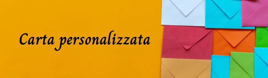 Banner carta personalizzata