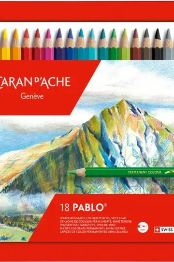 CARAN D'ACHE Matita colorata Pablo (18 pezzi)