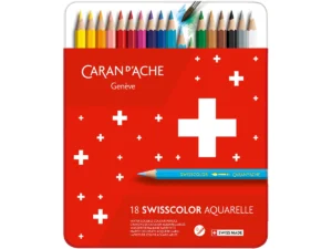 CARAN D'ACHE Matite colorate Swisscolor (18 pezzi)