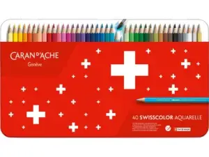 CARAN D'ACHE Matite colorate Swisscolor (40 pezzi)