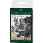 FABER-CASTELL Pitt Artist Pen Set (8 pezzi)