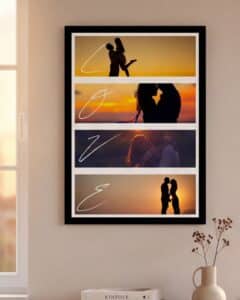 Personalisierte Poster „Schriftzug Love“