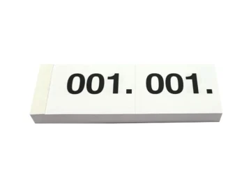 Blocco simplex numeri bianco