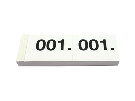 Blocco simplex numeri bianco