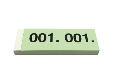 Blocco simplex numeri verde