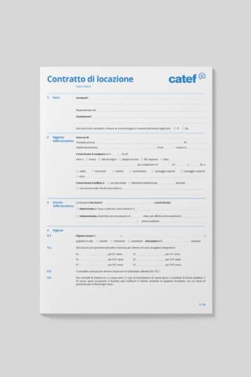 Catef contratto di locazione