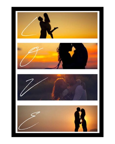 Poster personalizzato scritta love
