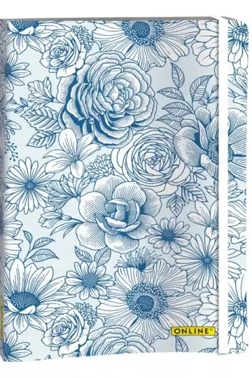 ONLINE Quaderno Blue Flowers