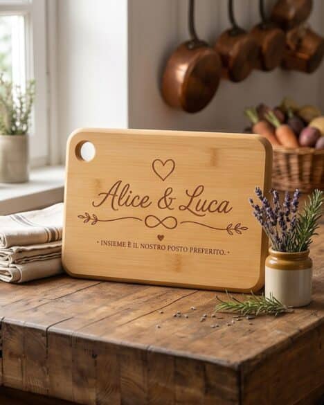 Tagliere in legno di Bambù personalizzato