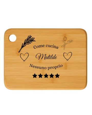 Tagliere in legno personalizzato