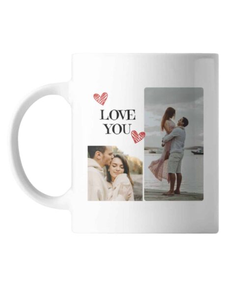 Tazza personalizzata collage d'amore