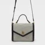 LABEL ROSE Borsa Daphne Canvas Nero