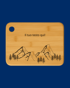 Tagliere personalizzato montagna