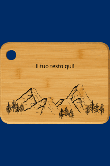 Tagliere personalizzato montagna