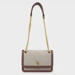 LABEL ROSE Borsa Eloise Canvas Malva