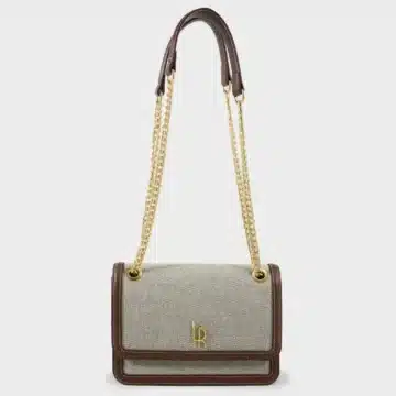 Label Rose Borsa Eloise Canvas Testa di Moro