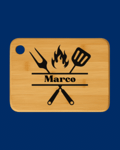 Tagliere in legno personalizzato con nome