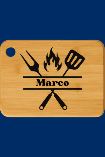 Tagliere in legno personalizzato con nome
