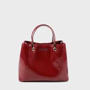 LABEL ROSE Borsa Margot Big Vernice Mattone