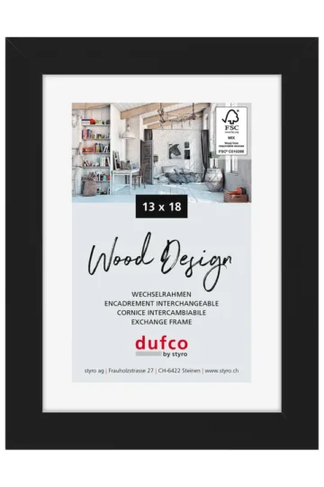 Dufco cornice Toronto 13x18cm nero