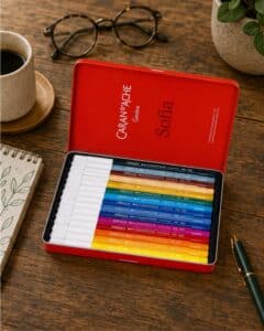 CARAN D'ACHE Filzstifte 15 Farben mit personalisierter Box