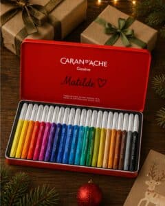 CARAN D'ACHE Pennarelli 24 colori con scatola personalizzata
