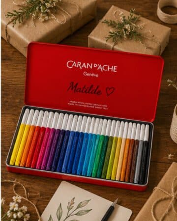 Scatola pennarelli Caran d'Ache personalizzata