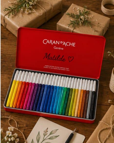 Scatola pennarelli Caran d'Ache personalizzata