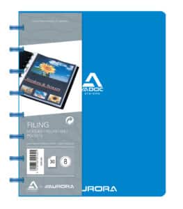 ADOC Cartella ad anelli Standard A5 5835.400 blu 30 sacchi