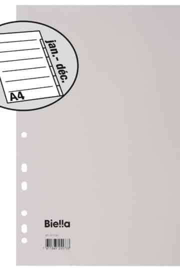 BIELLA Separatori PP A4 47141391U grigio Jan-Déc FR