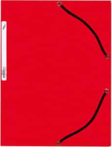 BÜROLINE Cartellina con elastico A4 460697 rosso, cartone