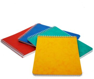 BÜROLINE Taccuino spirale 10,1×7,6cm 540200 quadr.,4mm, 80g ass. 48 fogli