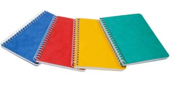BÜROLINE Taccuino spirale 9,1×12,1cm 540205 quadr.,4mm, 80g ass. 48 fogli