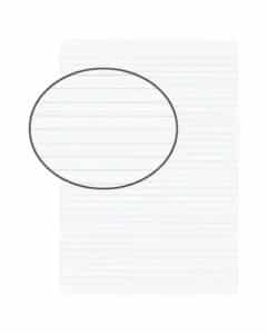 BIELLA Foglia intarsio 45044100U bianco,rigato,4 fori 100 pezzi