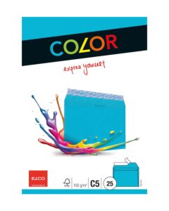 ELCO Busta Office s/finestra C5 74618.32 100g, blu intenso 25 pezzi