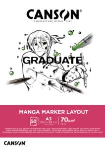 CANSON Graduate Manga Marker A3 31250P025 50 fogl., bianco, 70g