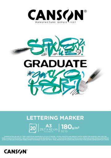 CANSON Graduate Lettering Marker A3 31250P027 20 fogl., bianco, 180g