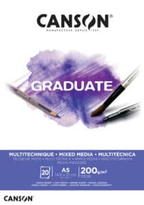 CANSON Graduate Mixed Media A5 400110376 20 fogl., bianco, 200g