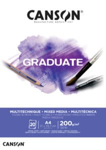 CANSON Graduate Mixed Media A4 400110377 20 fogl., bianco, 200g