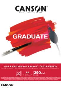 CANSON Graduate olio/acril. A4 400110380 20 fogl., bianco, 290g