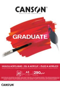 CANSON Graduate olio/acril. A3 400110381 20 fogl., bianco, 290g