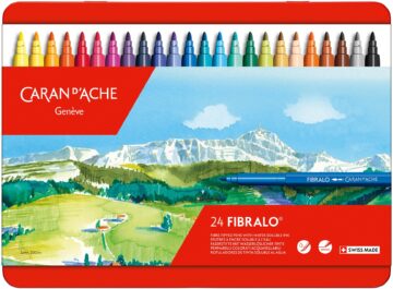 CARAN D'ACHE Penne fibra Fibralo M 185.324 24-colori ass.