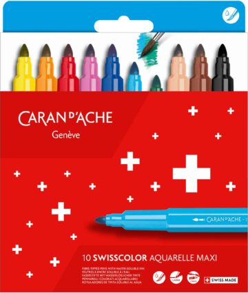 CARAN D'ACHE Penna fibra Swisscolor Maxi 195.41 10 pezzi
