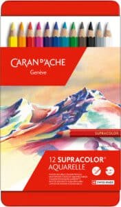 CARAN D'ACHE Matida col. Supracolor 3,8mm 3888.312 ass. astuccio met. 12 pezzo