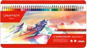 CARAN D'ACHE Matida col. Supracolor 3,8mm 3888.340 ass. astuccio met. 40 pezzo