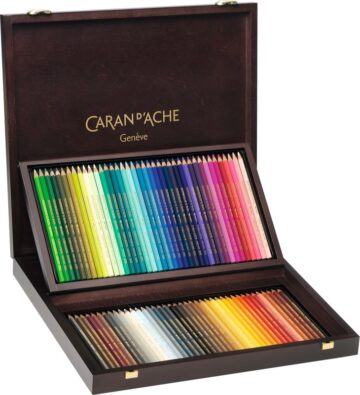 CARAN D'ACHE Matida col. Supracolor 3,8mm 3888.480 ass. scatola di legno 80 pezzo