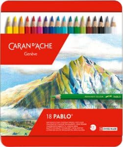 CARAN D'ACHE Matita colorata Pablo 666.318 18 colori